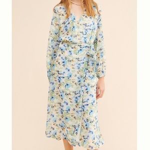 Ichi | Adiline Wrap Midi Dress